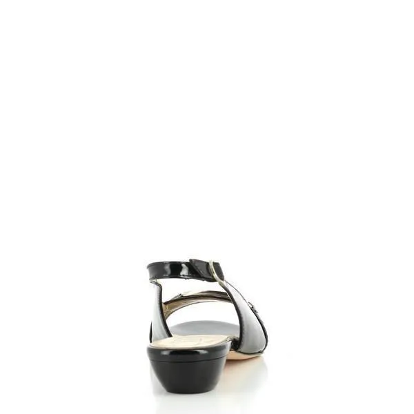 Amalfi Roma Black Slingback Sandals