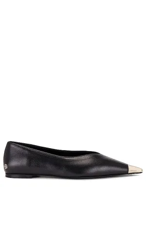 ANINE BING Nina Flats in Black