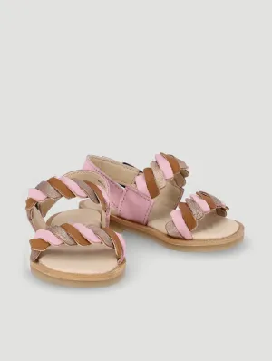 Baby Girls Plated Hard Sole Sandal
