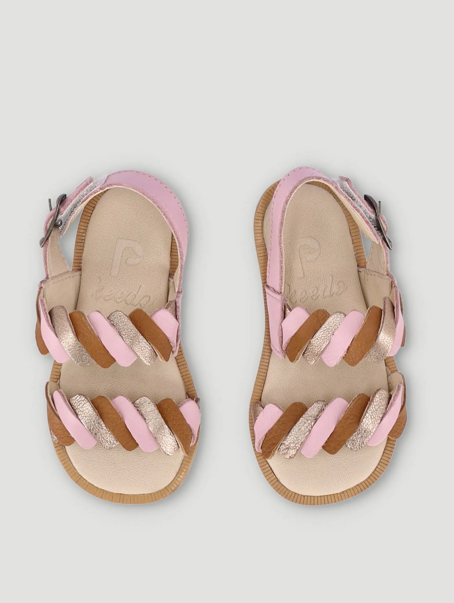 Baby Girls Plated Hard Sole Sandal
