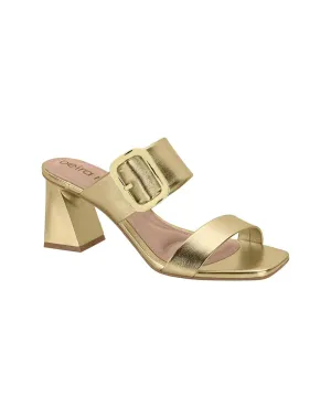 BEIRA RIO WOMEN HEELED SANDALS IN GOLD