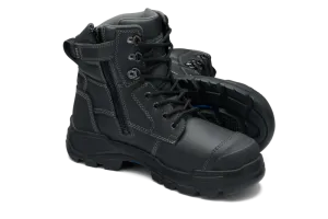 Blundstone Unisex Rotoflex Zip Safety Boot Black 9061