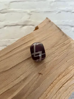 Calitaa Luxury Collection Bead Aubergine Abstract