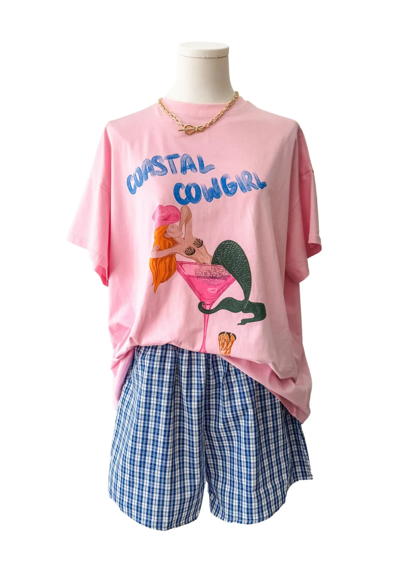 Coastal Cowgirl Top and Shorts Set / Pink & Blue (Women's)