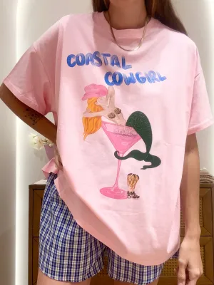Coastal Cowgirl Top and Shorts Set / Pink & Blue (Women's)