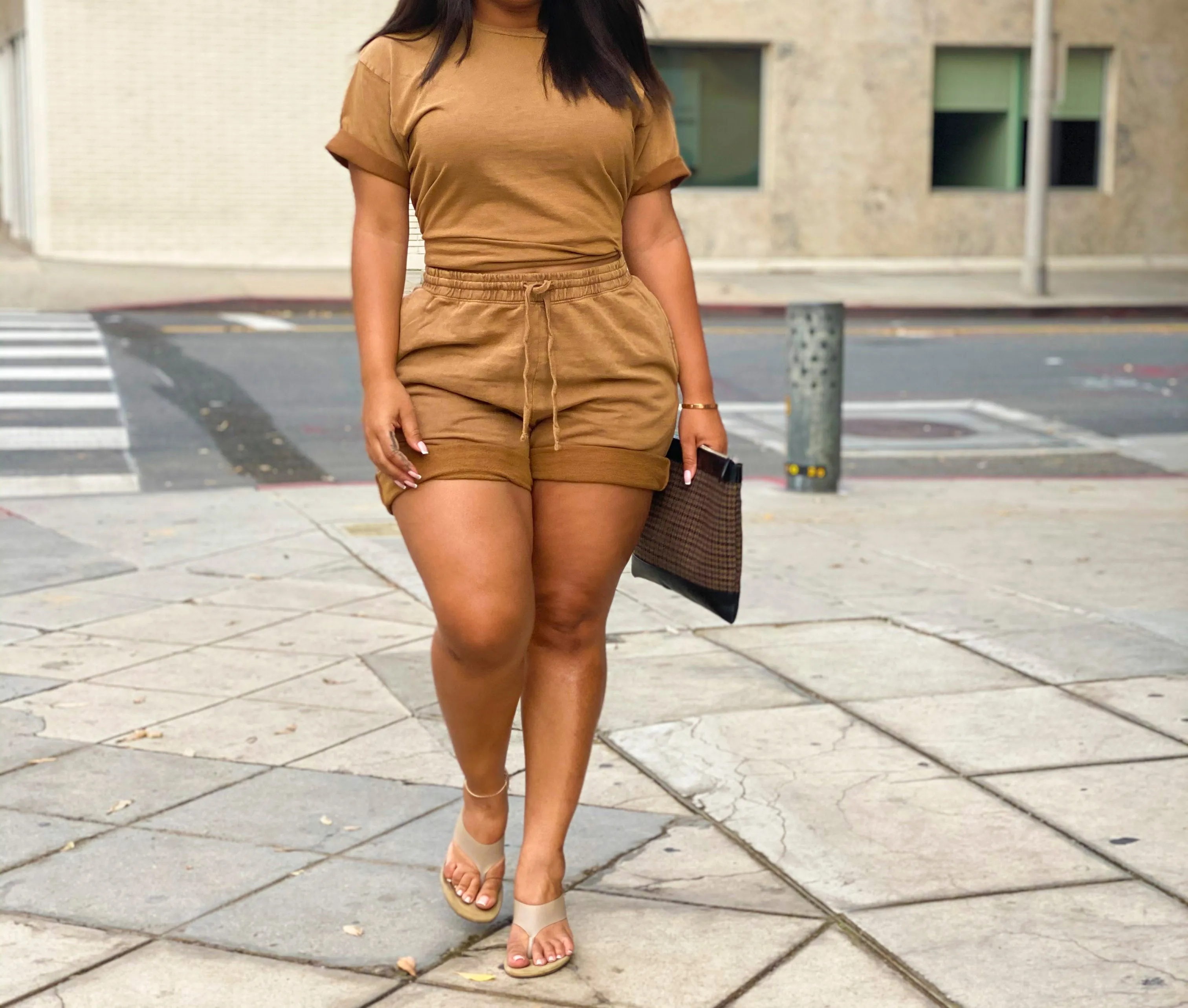 Comfy Chill Tee (Camel)
