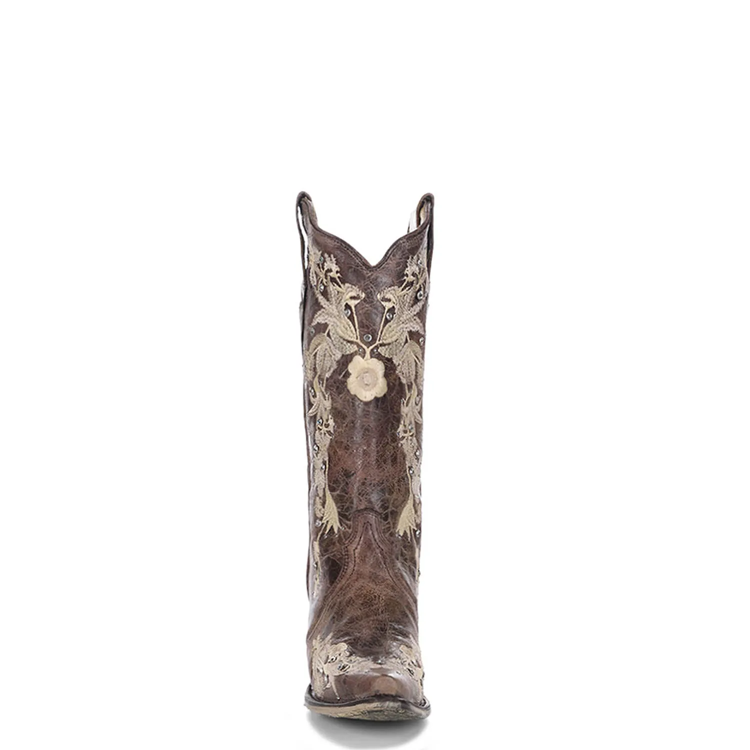 Corral Womens Fashion Boots Leather Sweety Lisa Tobacco Wedding Floral