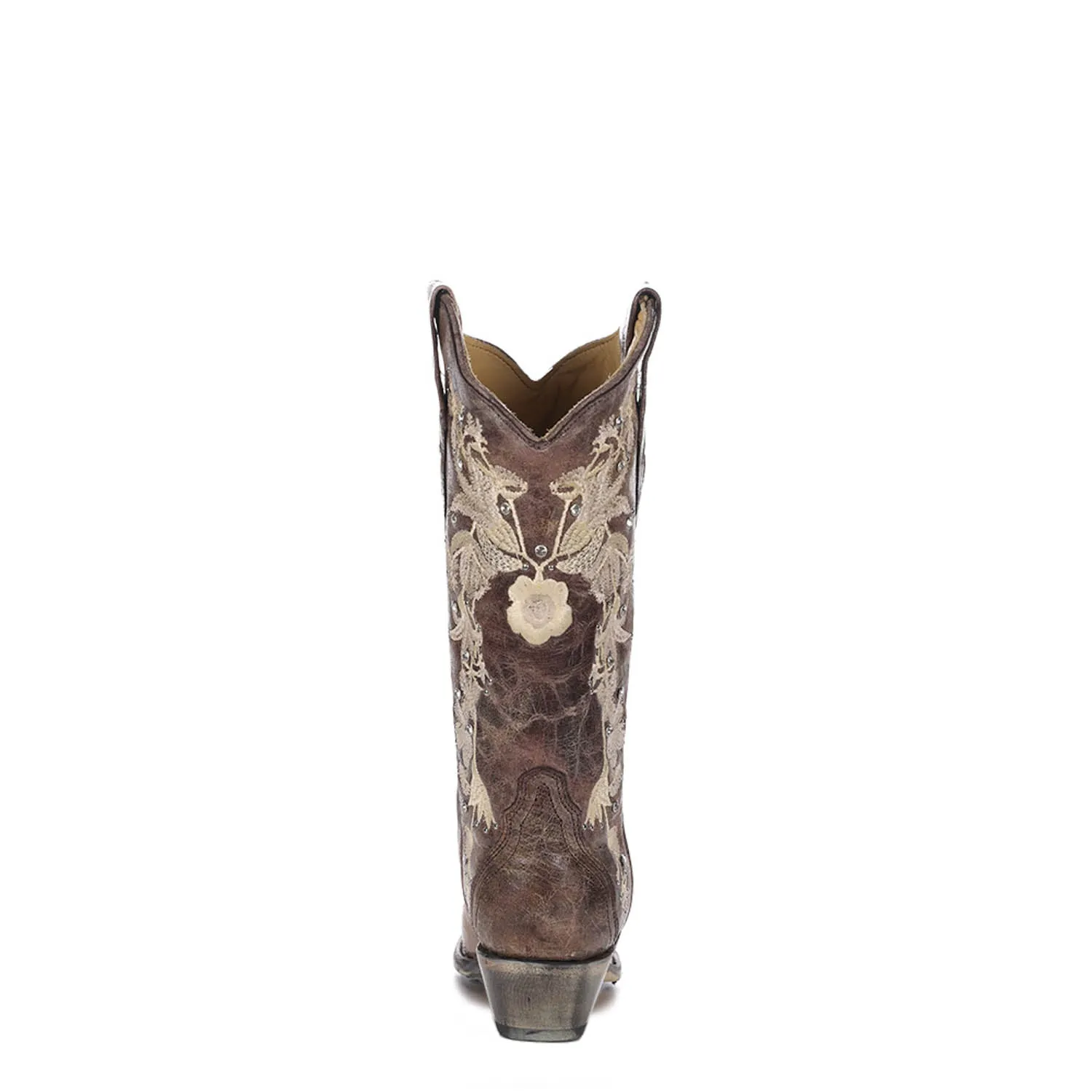 Corral Womens Fashion Boots Leather Sweety Lisa Tobacco Wedding Floral