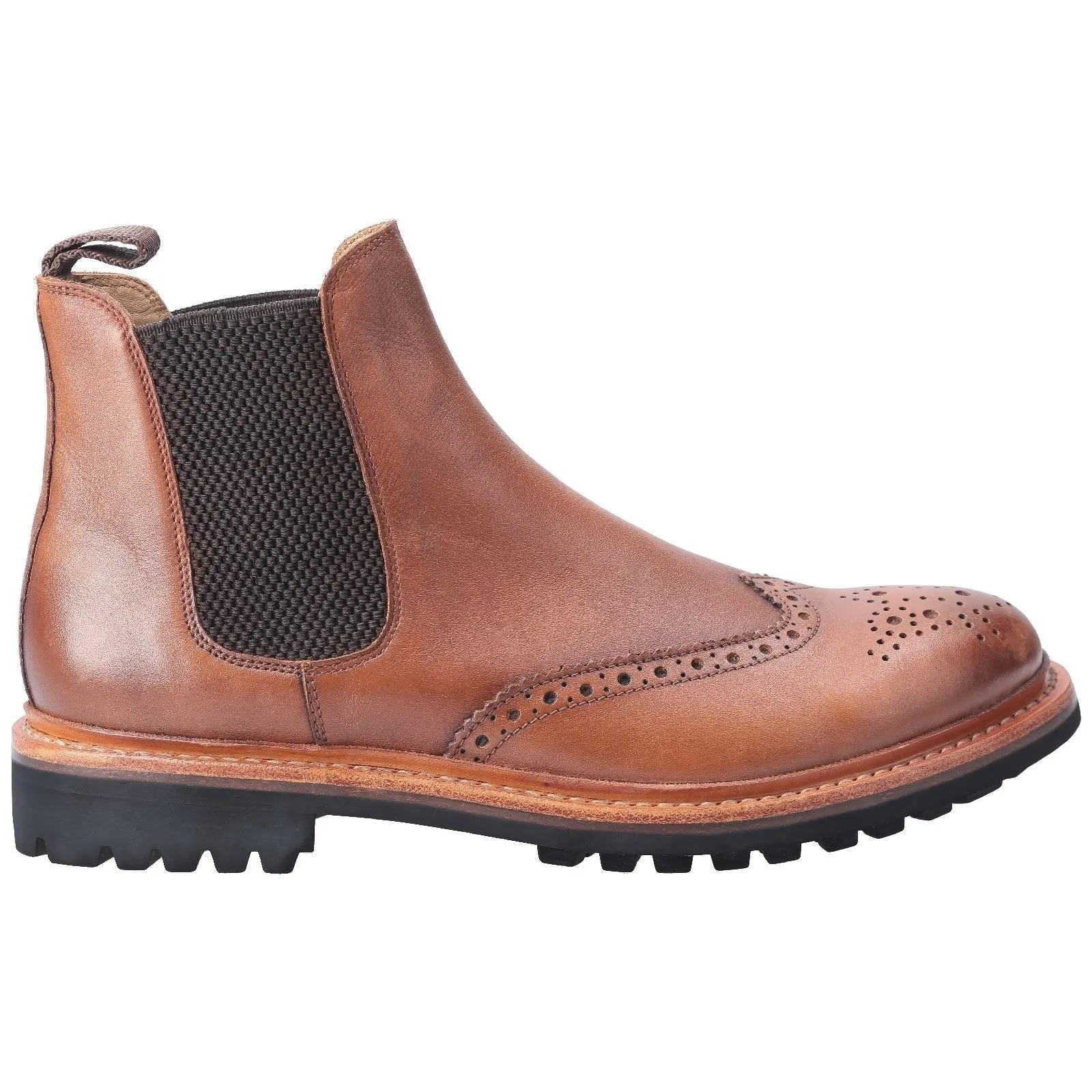 Cotswold Men Boots - Siddington Commando Goodyear Welt in Brown, 7-12