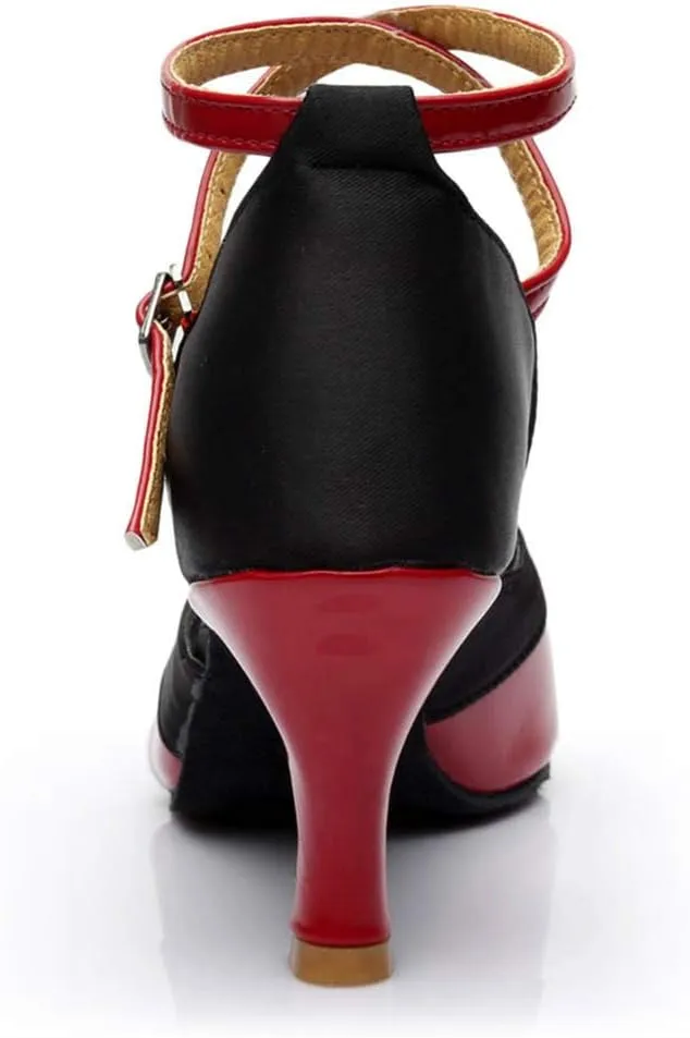 Dancing Shoes for Women Latin Dance Shoes Prom Shoe Peep Toe Ballroom Sandals Ankle Strap Ballroom Shoe