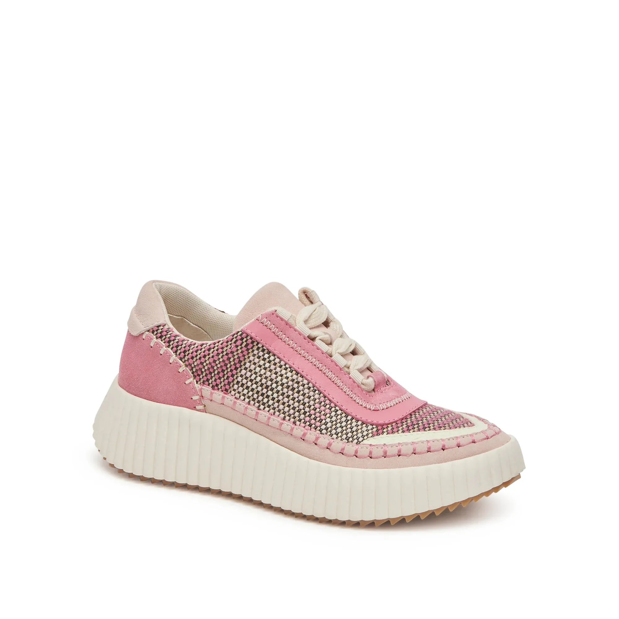 Dolen Platform Sneakers in Pink Multi