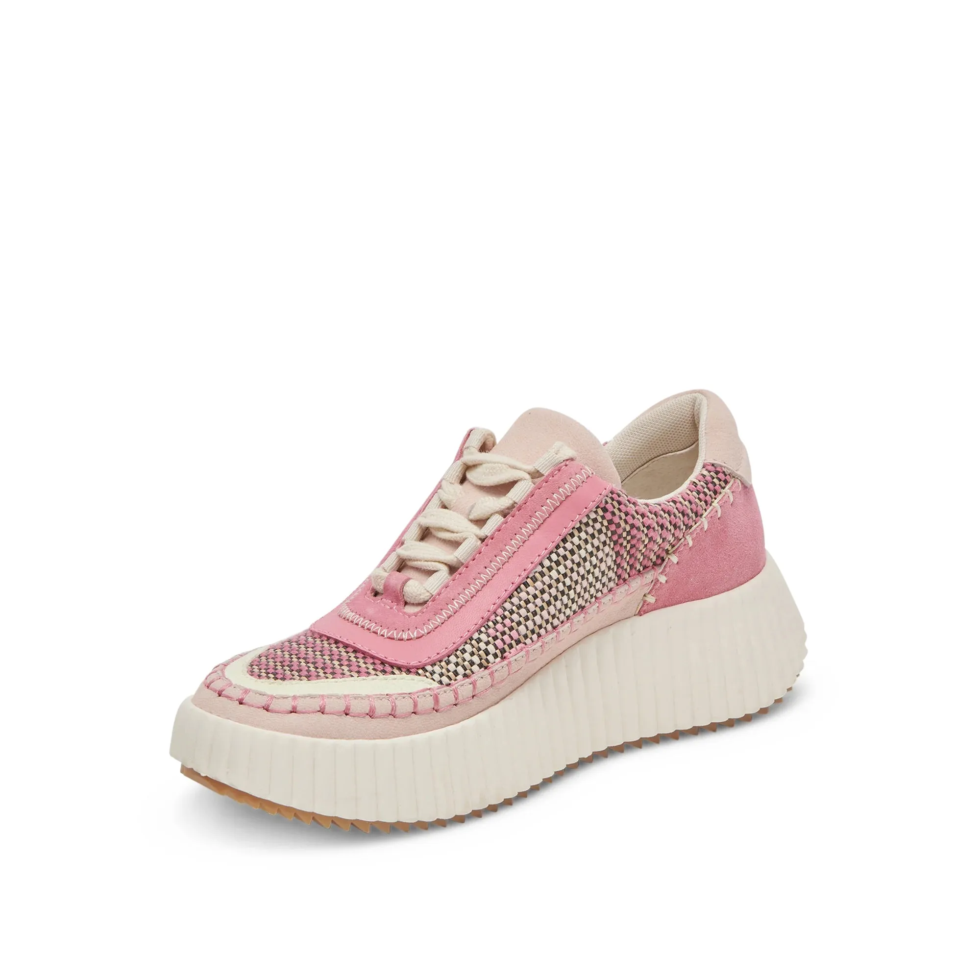 Dolen Platform Sneakers in Pink Multi