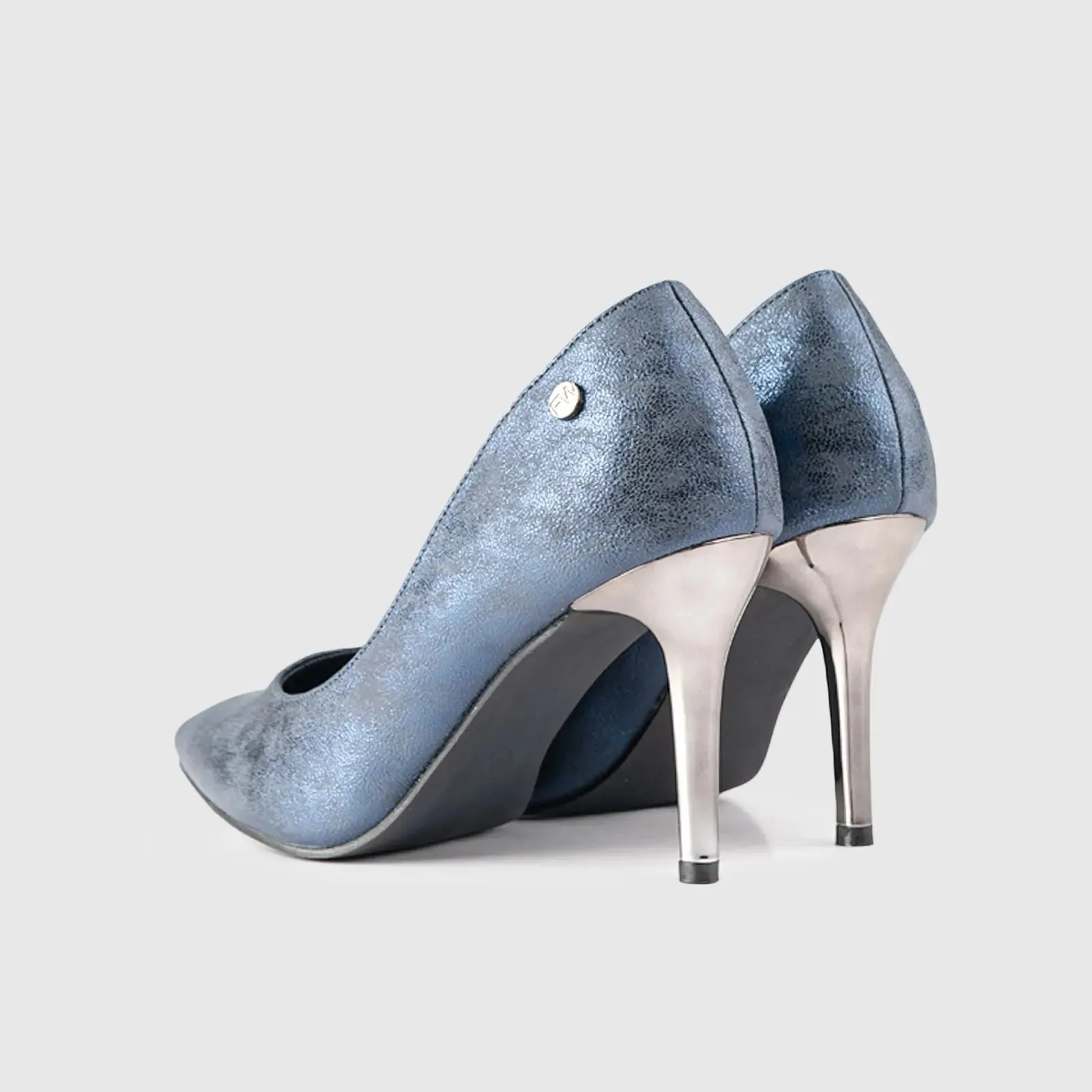 Dress Court Shoe Mid Blue 01638