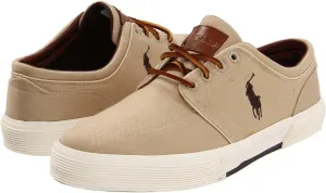 Faxon Low-Top Canvas Sneaker Polo Ralph Lauren Khaki Canvas