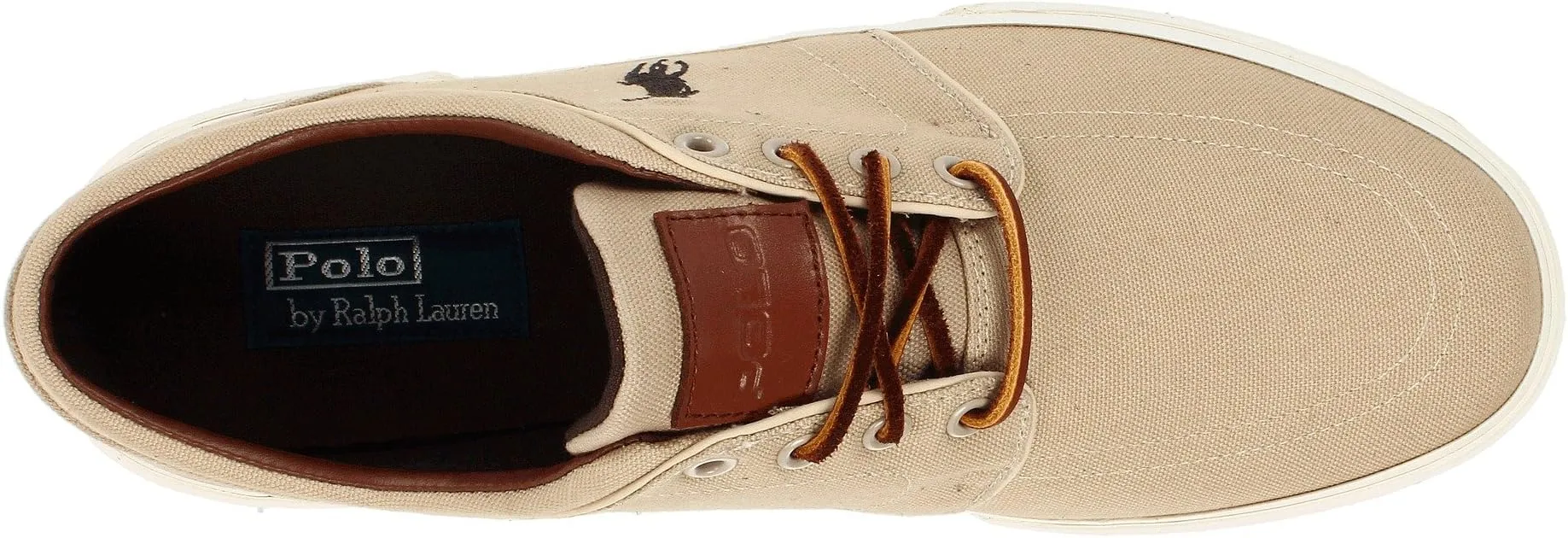 Faxon Low-Top Canvas Sneaker Polo Ralph Lauren Khaki Canvas
