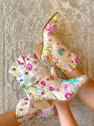 Florence Bejeweled Bootie