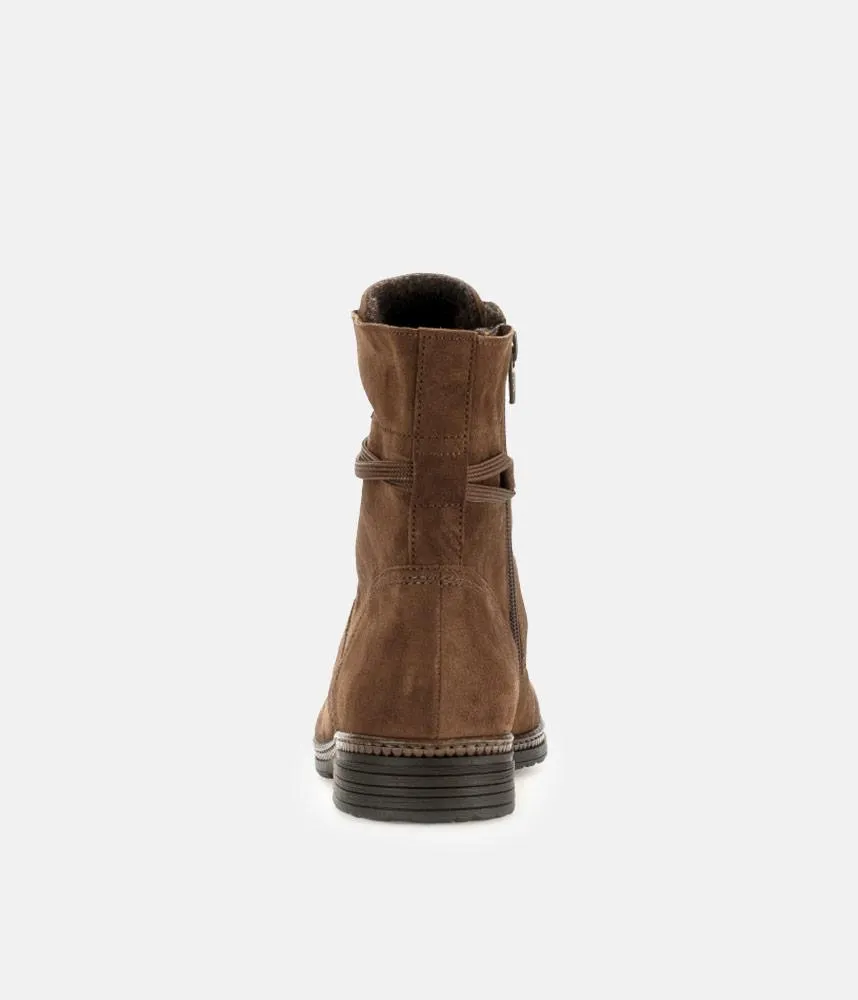 Gabor Stylish Brown Suede Ankle Boots