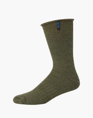 HEAVY DUTY BAMBOO & MERINO WOOL WORK SOCK - KHAKI - ALL DAY COMFORT