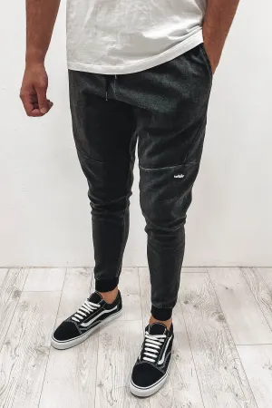 Hoxton Vintage Trackpant Washed Black