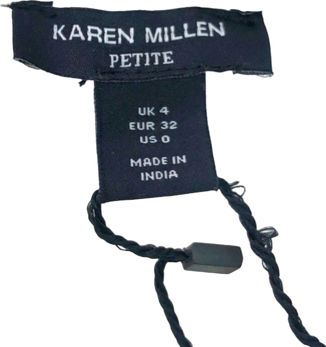 Karen Millen Ivory Petite Rupe Applique Woven Maxi Dress UK 4