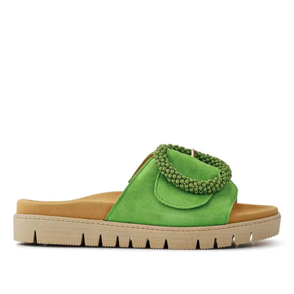 Leather Chunky Mule Sandals - GAB41507 / 326 988