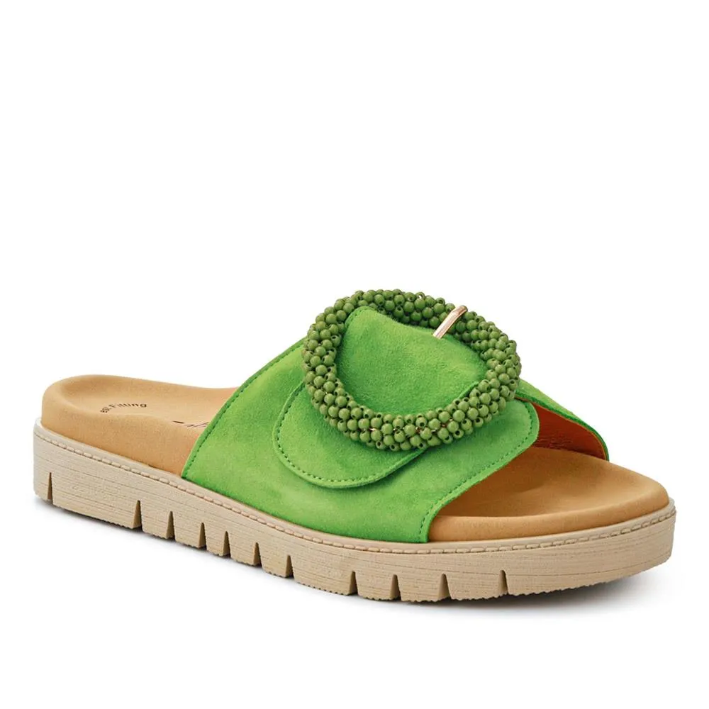 Leather Chunky Mule Sandals - GAB41507 / 326 988