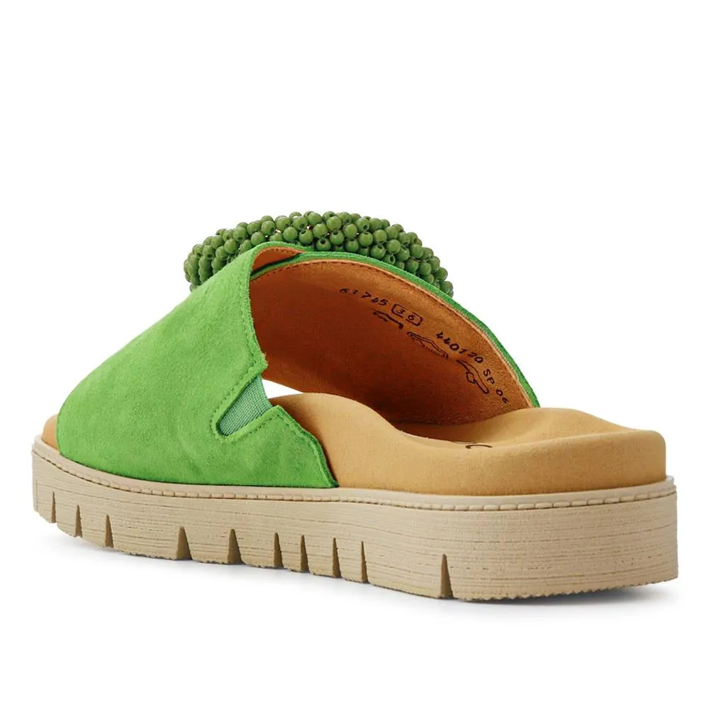 Leather Chunky Mule Sandals - GAB41507 / 326 988