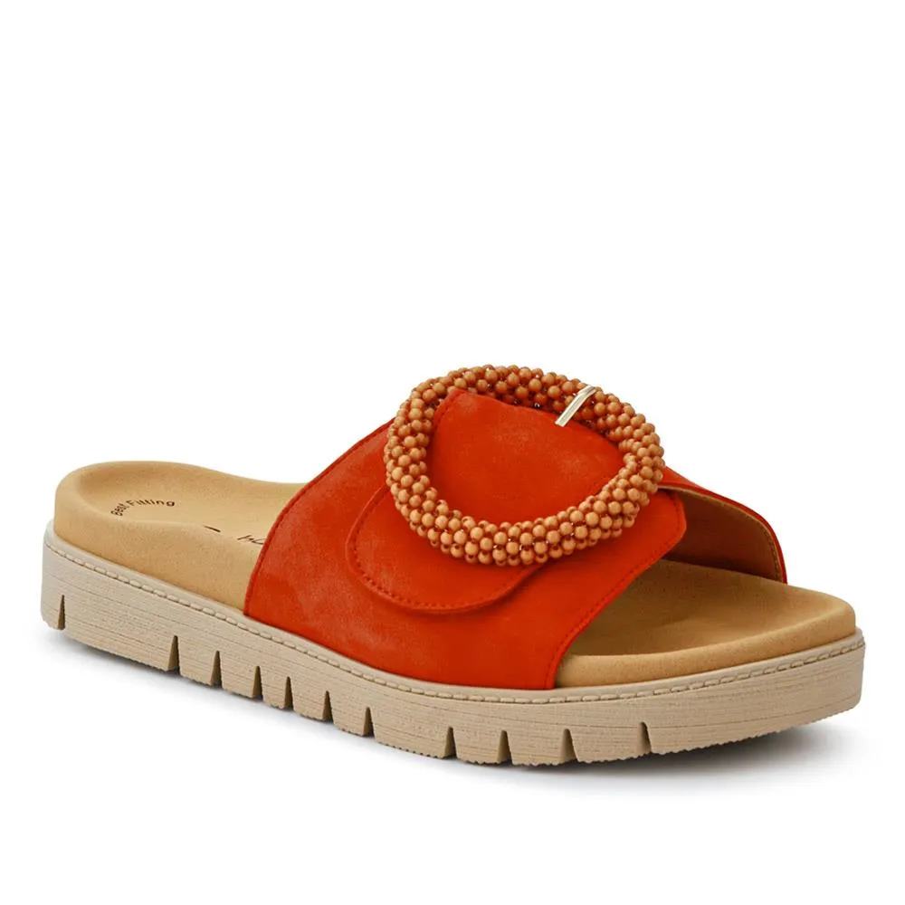Leather Chunky Mule Sandals - GAB41507 / 326 988
