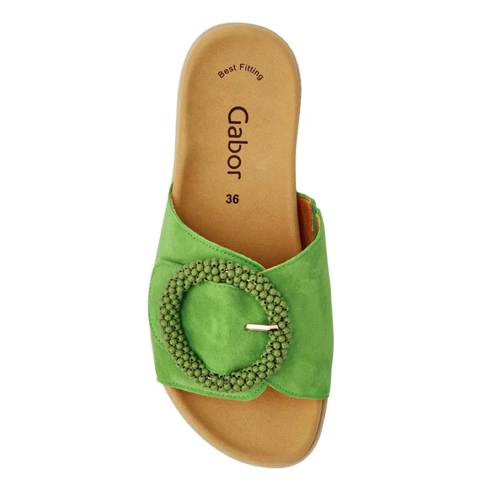 Leather Chunky Mule Sandals - GAB41507 / 326 988