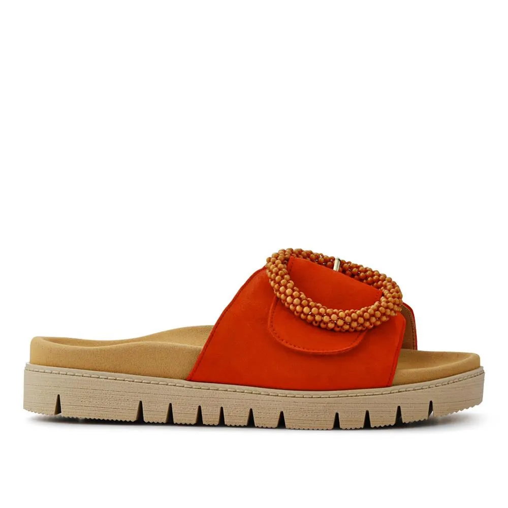 Leather Chunky Mule Sandals - GAB41507 / 326 988