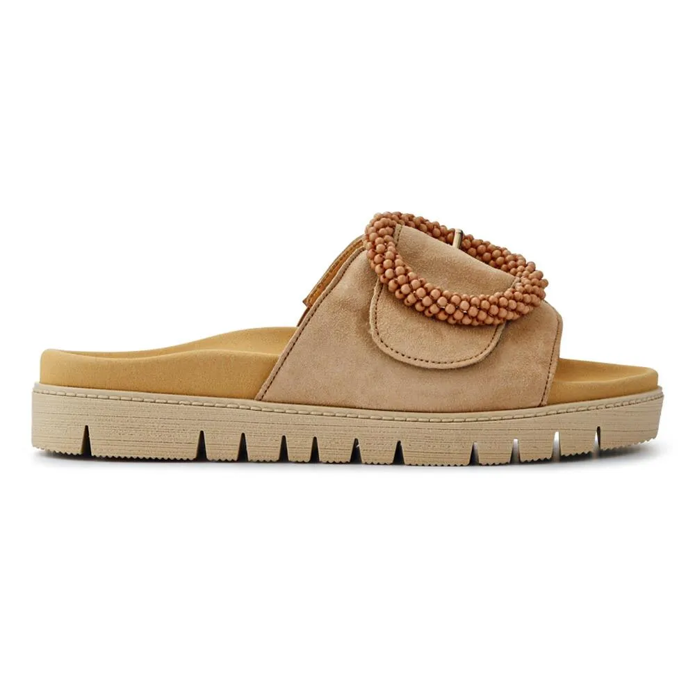Leather Chunky Mule Sandals - GAB41507 / 326 988