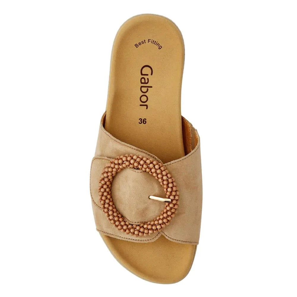 Leather Chunky Mule Sandals - GAB41507 / 326 988