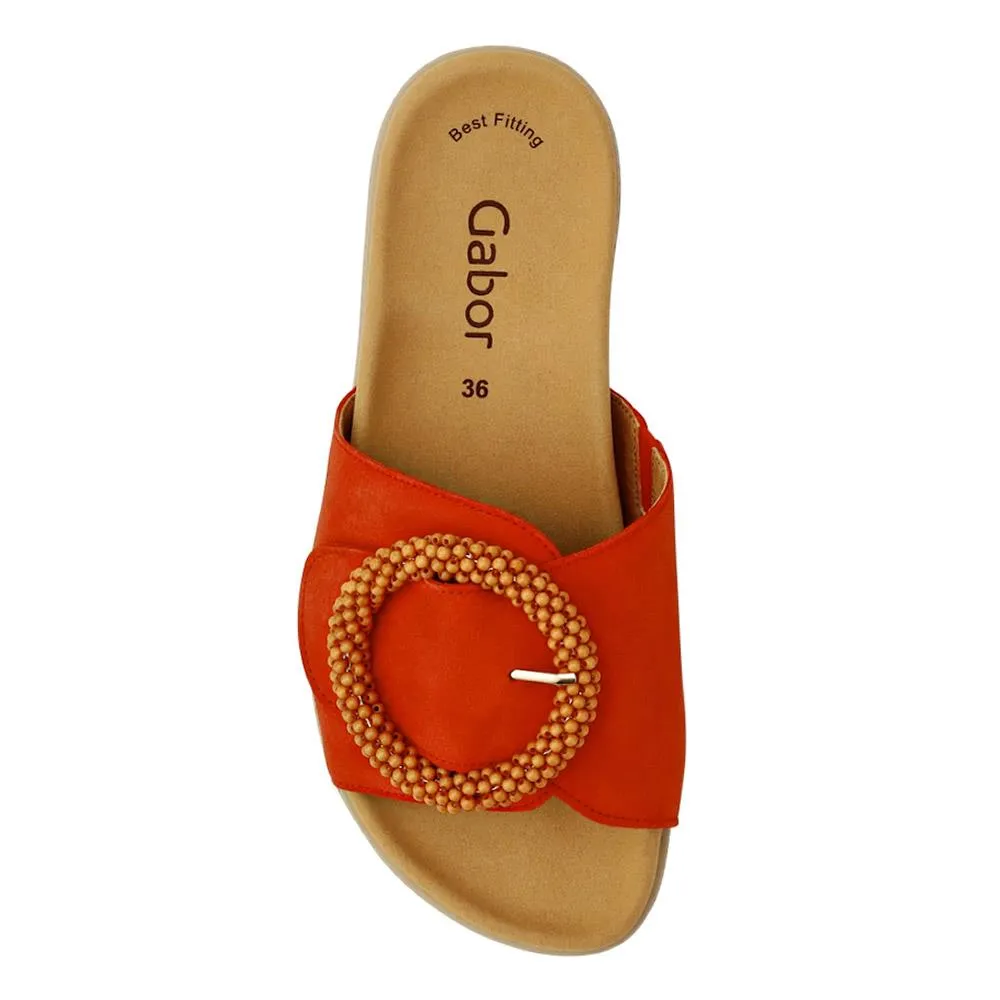 Leather Chunky Mule Sandals - GAB41507 / 326 988