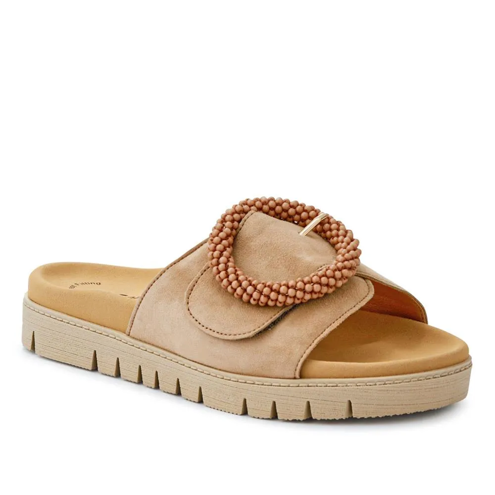 Leather Chunky Mule Sandals - GAB41507 / 326 988