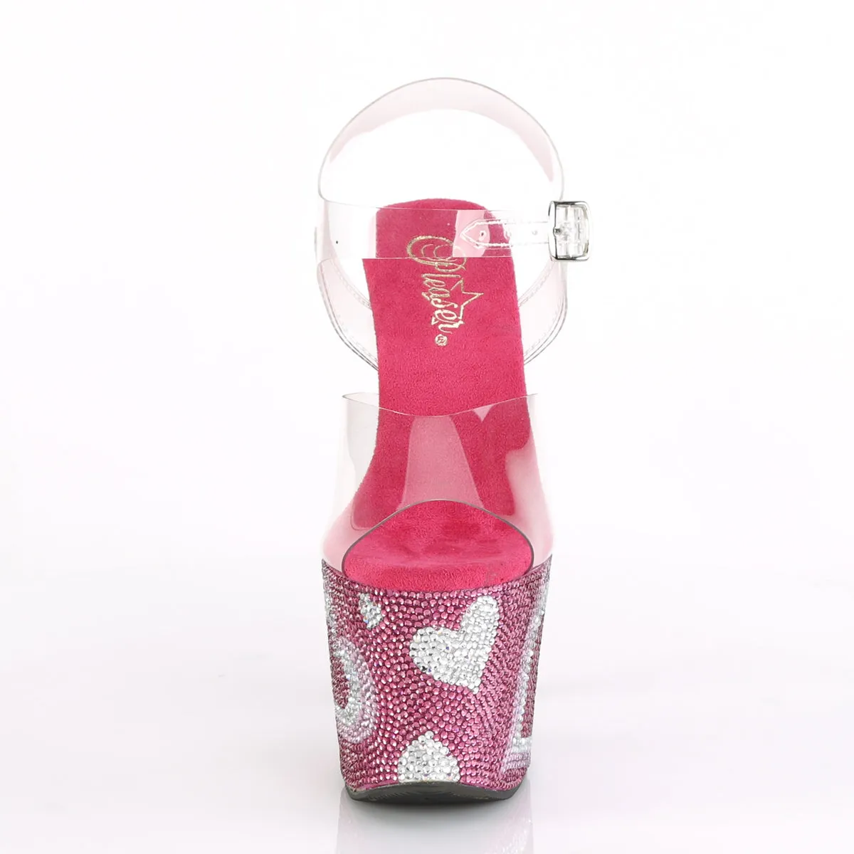 LOVESICK-708HEART Rhinestone Platform Pole Dancing Shoes