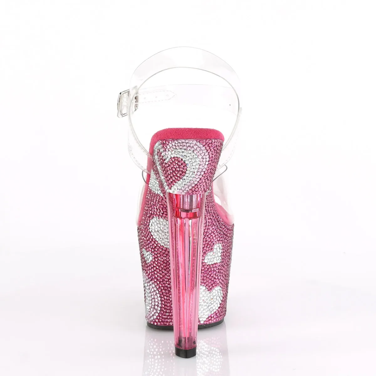 LOVESICK-708HEART Rhinestone Platform Pole Dancing Shoes
