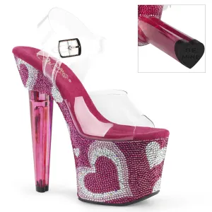 LOVESICK-708HEART Rhinestone Platform Pole Dancing Shoes