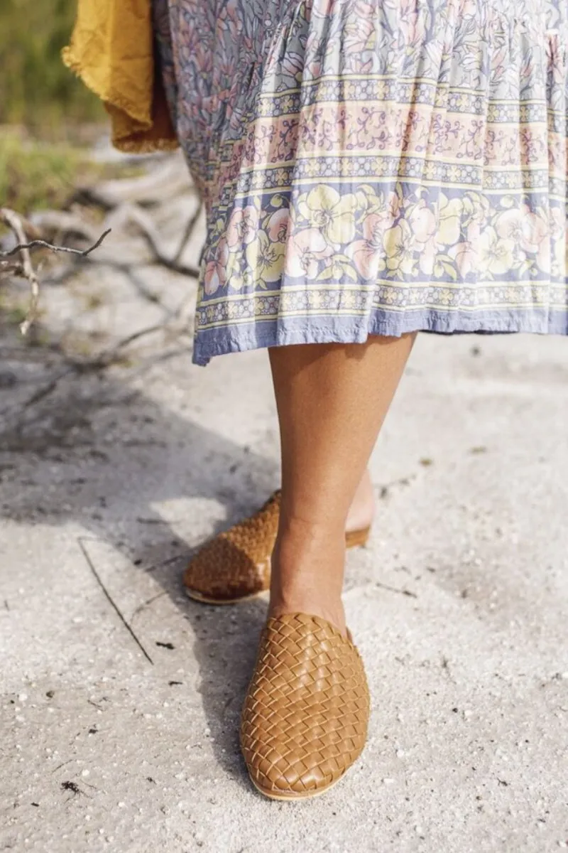 Nyah Woven Mule Tan