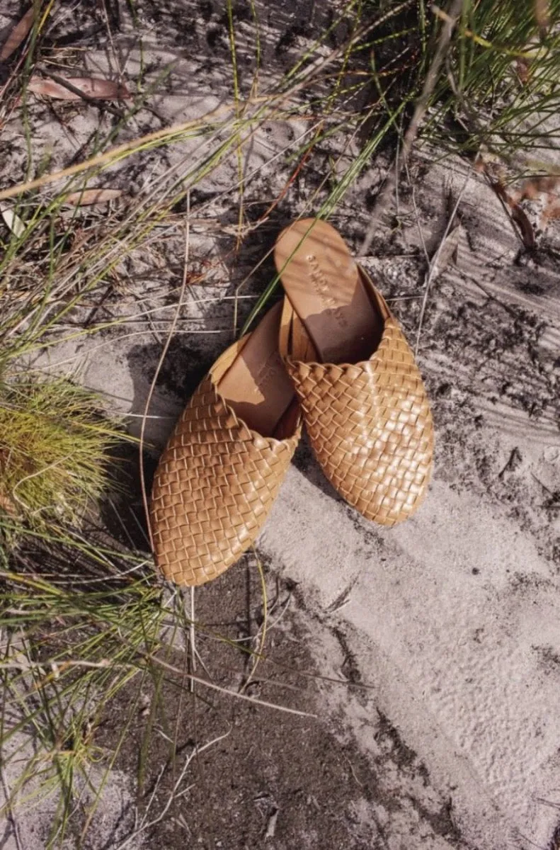 Nyah Woven Mule Tan