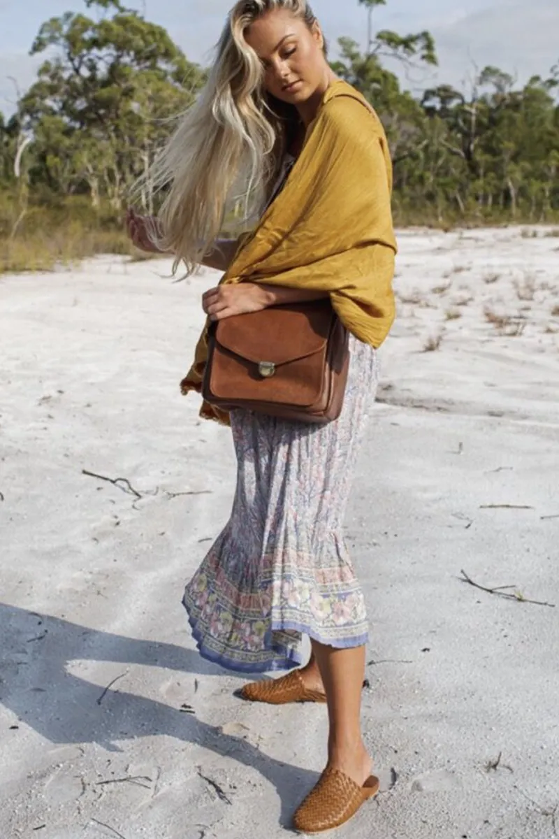 Nyah Woven Mule Tan
