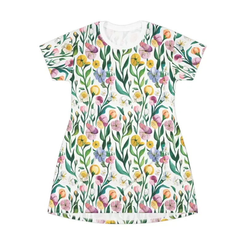 Painted Floral t Shirt Dress for Ultimate Comfort