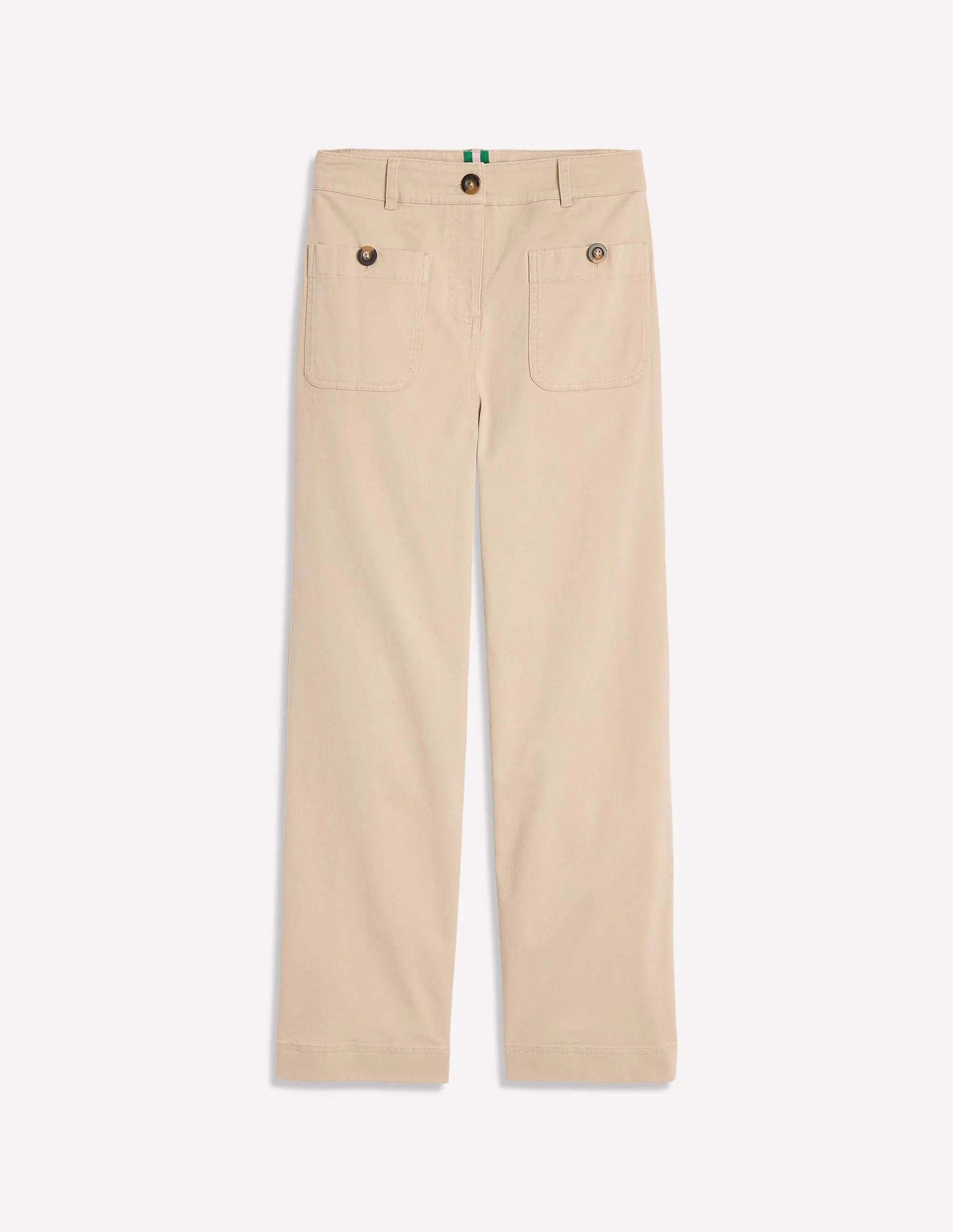 Patch Pocket Crop Chino-Oatmeal