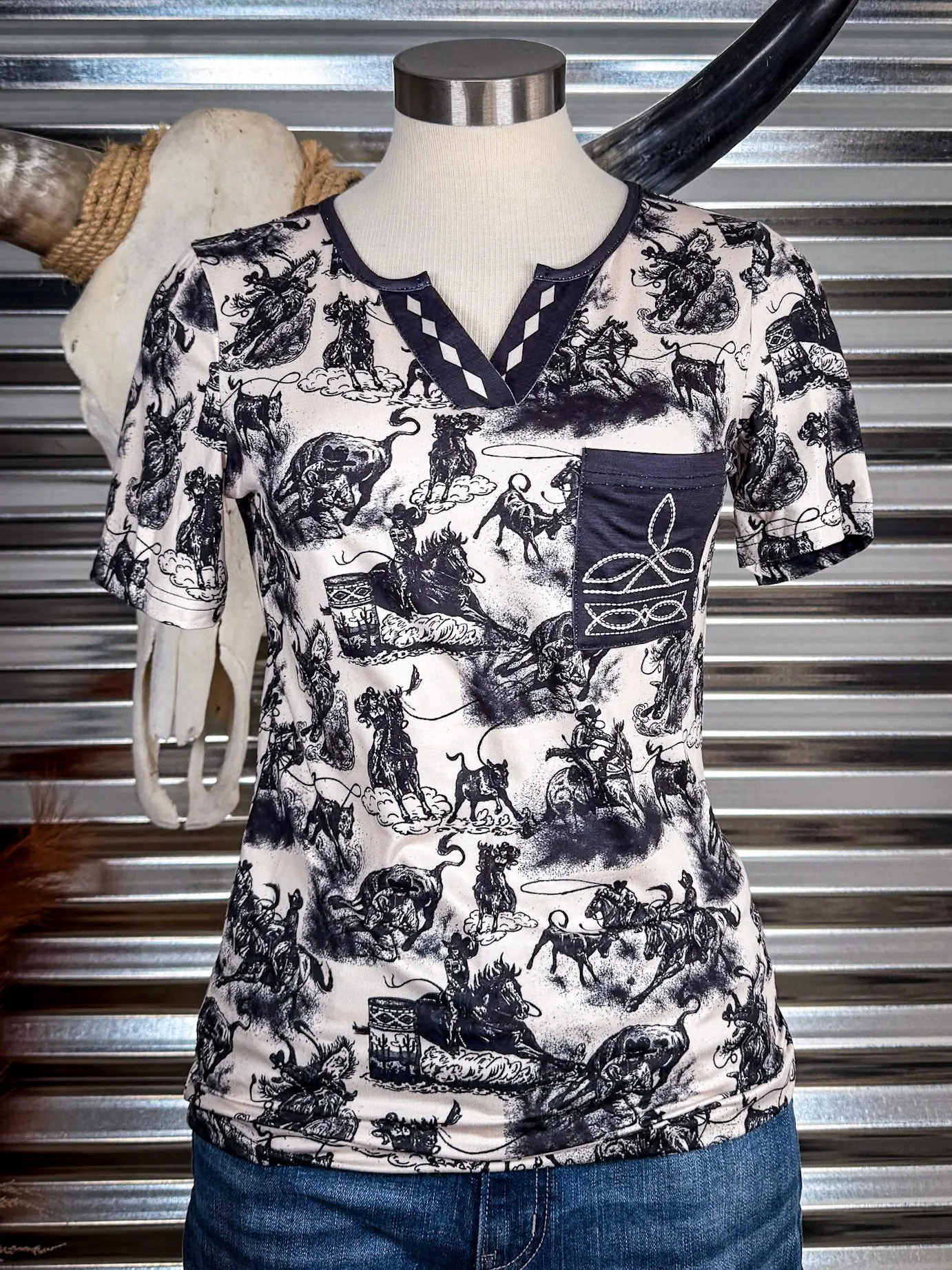 Rodeo Road Bootstitch Top