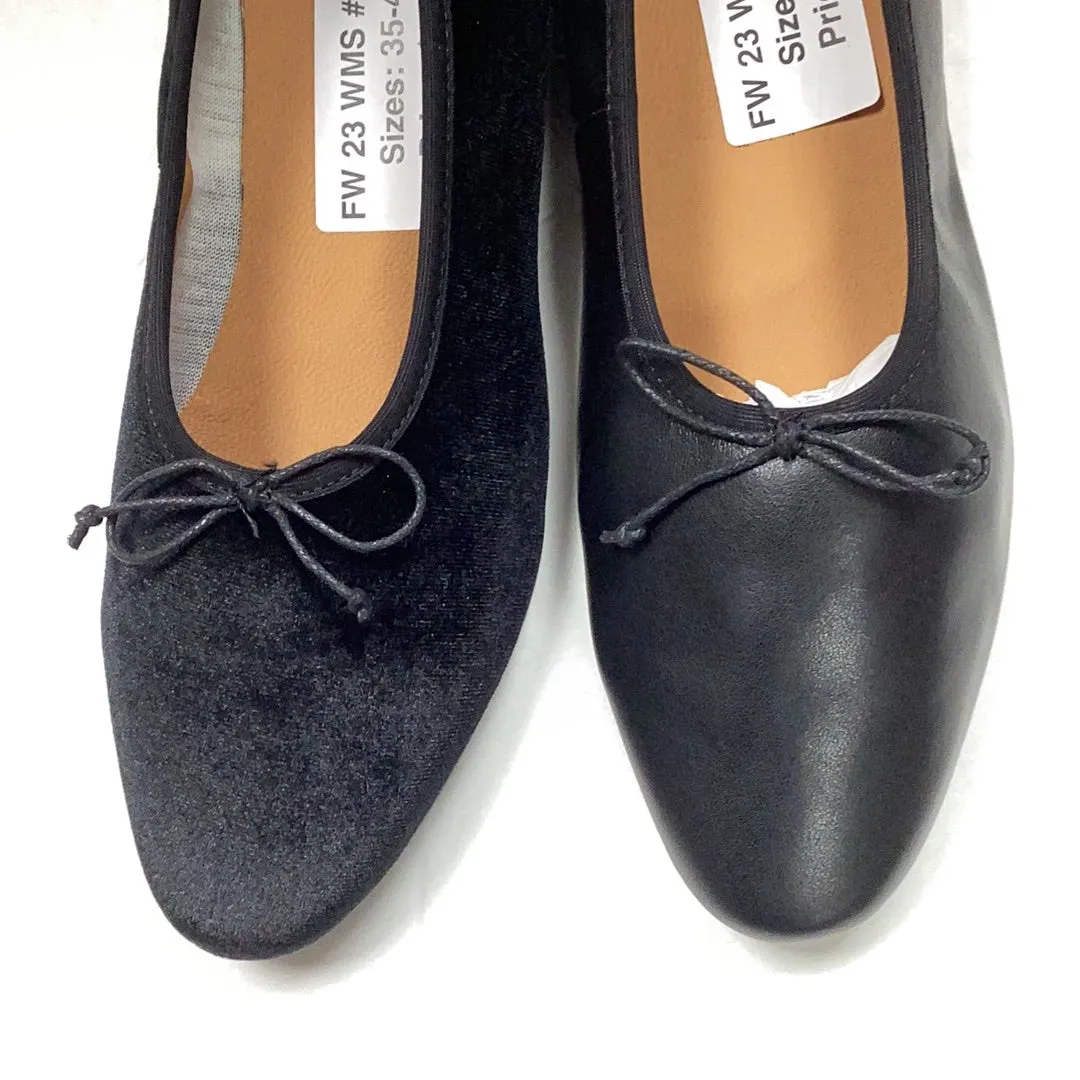 SALE FW23 Ralph Miguel Chava Simple Bow Flat Slip On