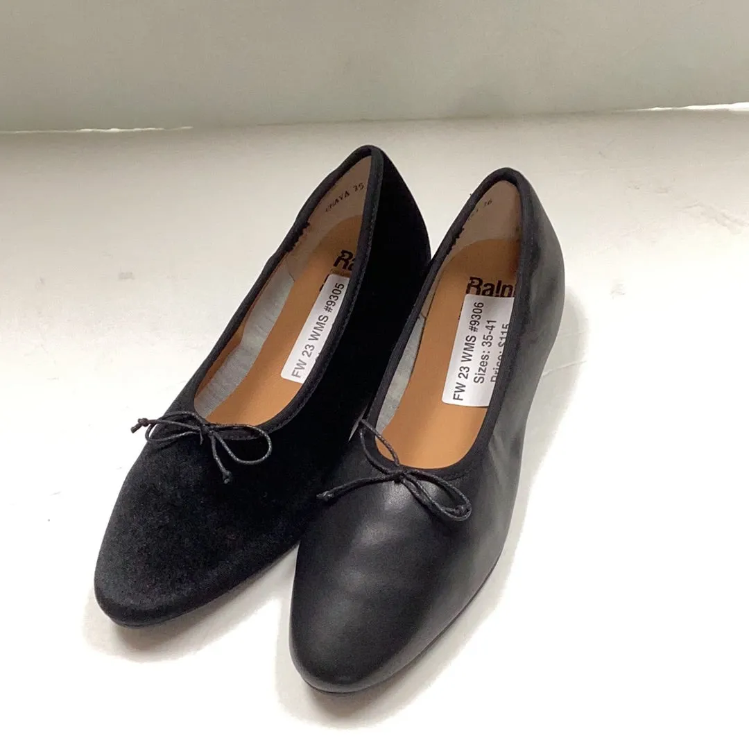 SALE FW23 Ralph Miguel Chava Simple Bow Flat Slip On