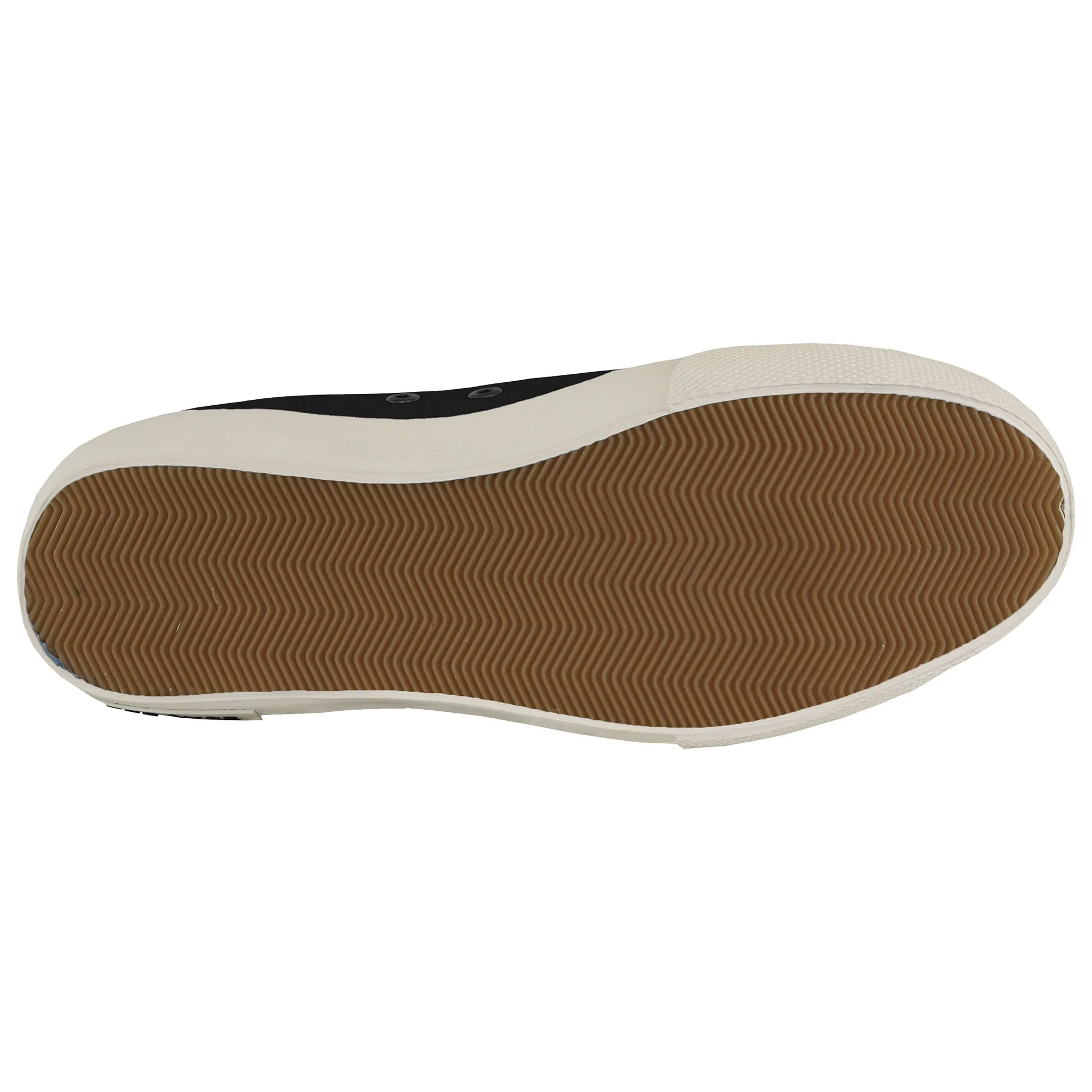 SeaVees Monterey Mens Black Plimsolls