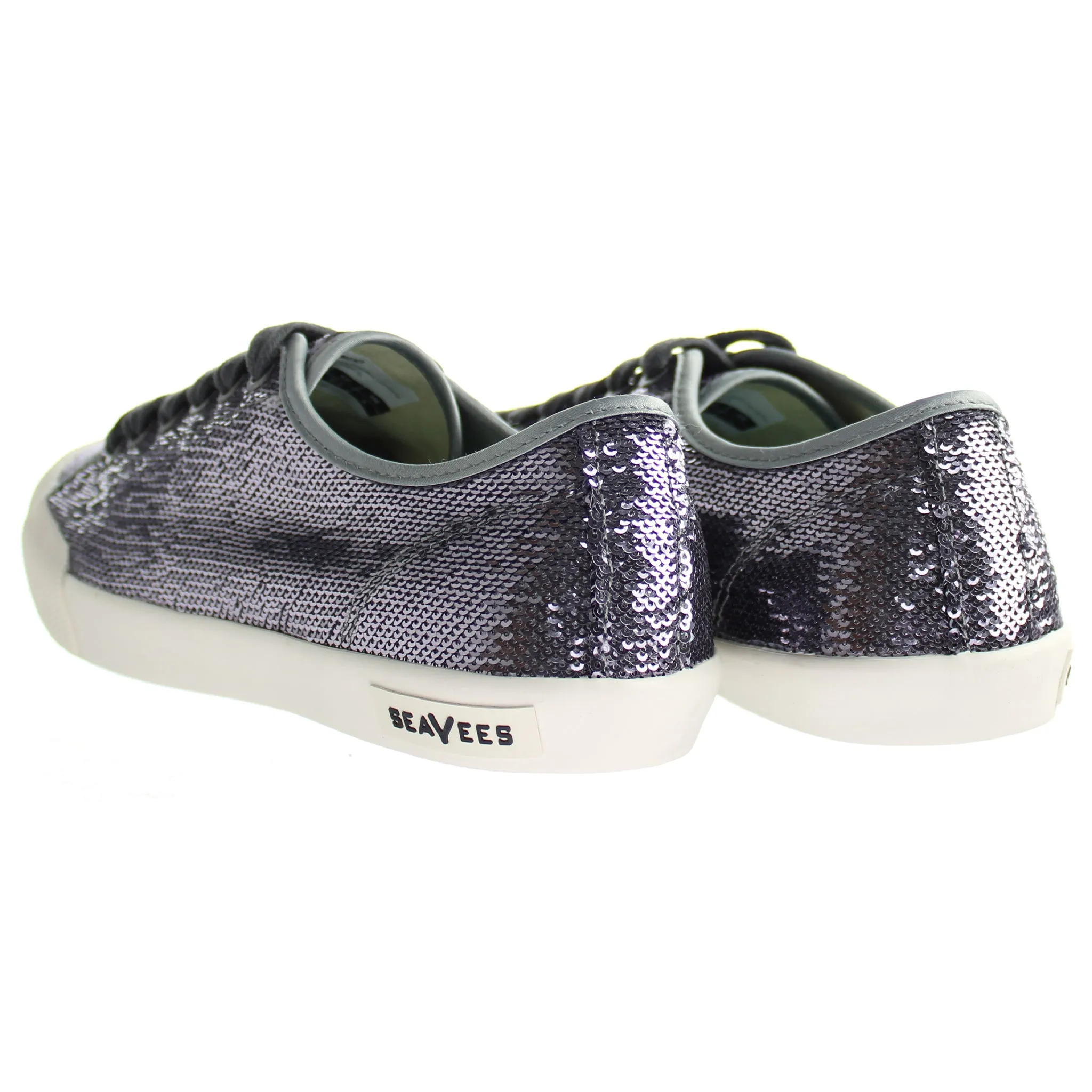 Seavees Monterey Standard Sequins Womens Purple Plimsolls
