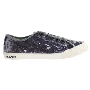 Seavees Monterey Standard Sequins Womens Purple Plimsolls