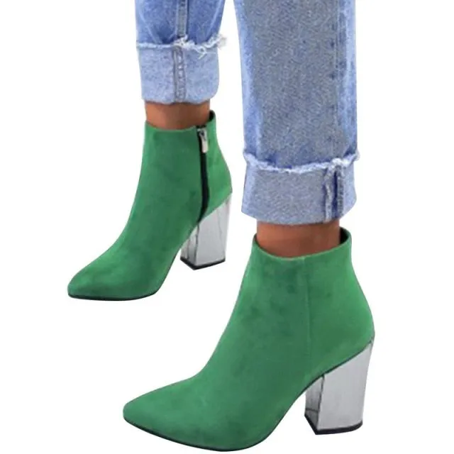 Stylish Ankle Boots. Gift for Her. Winter Platform Boots. Women's Evening Boots. WickedYo.