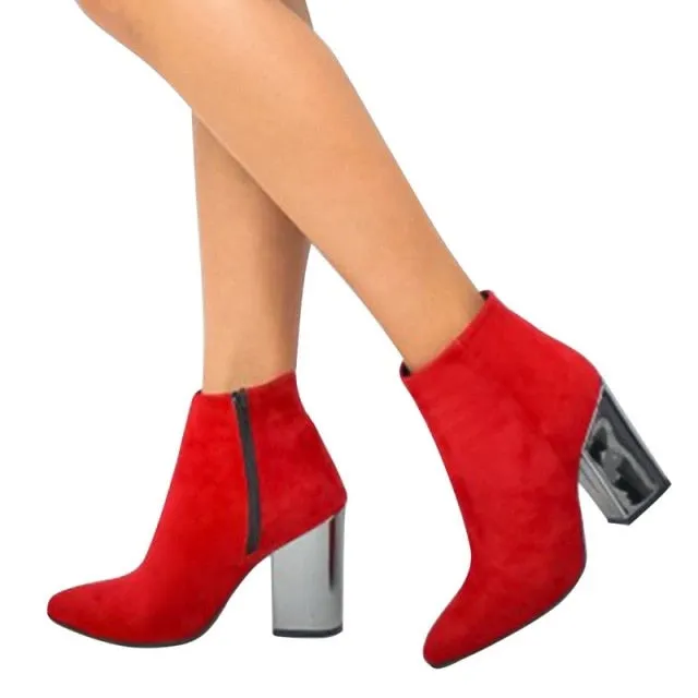 Stylish Ankle Boots. Gift for Her. Winter Platform Boots. Women's Evening Boots. WickedYo.